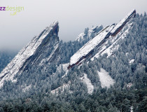 Flatirons (close), Boulder, Colorado