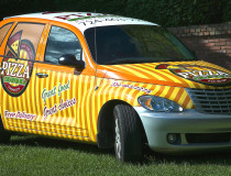 Pizza House car wrap